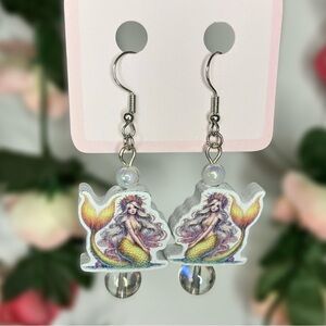 Whimsical Mermaid Fairytale Aesthetic Handmade Earrings